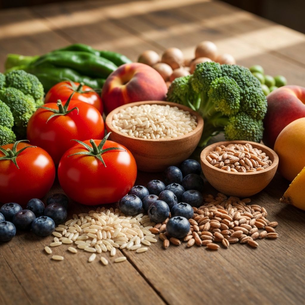 Variety of fresh foods